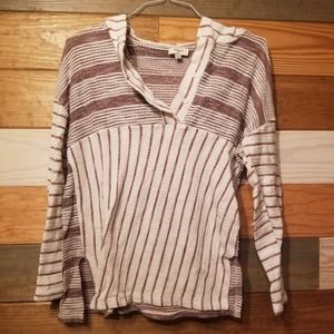 EUC striped shirt with hood